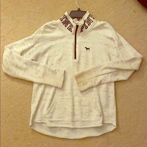 PINK 3 quarter zip sweatshirt